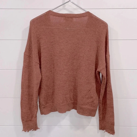 Nation LTD Bijou Adobe Pink Alpaca Blend Sweater Size XS - Picture 11 of 15